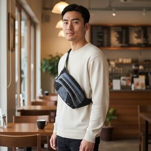 Pacsafe Anti Theft Travel Gear eXomesh  Series StashSafe Hip Fanny Pack, Gray